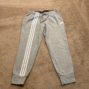 Adidas High Waisted Gray Sweatpants